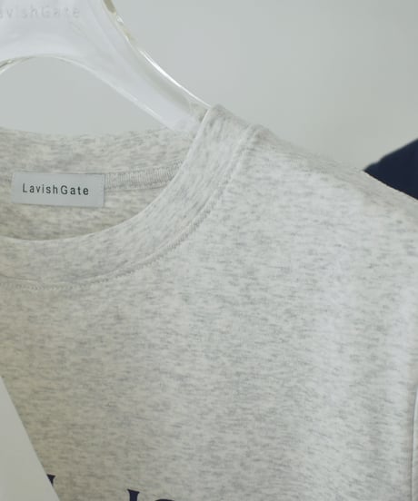 nh-tops-02613　コンパクト ロゴ Tシャツ　ホワイト　杢グレー　ネイビー