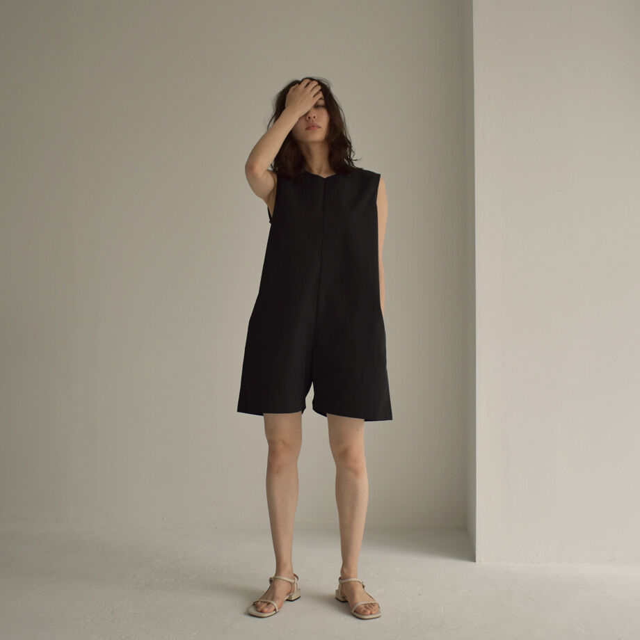 swim-13001 オールインワン ラッシュガード モカ ブラック | L a v i s