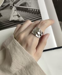 mb-ring2-02096　SV925　エンボスデザインボリューム　リング　シルバー925
