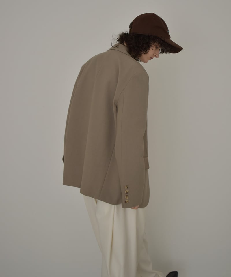 jacket-02028 オーバーサイズ テーラード ジャケット ベージュ | L a v