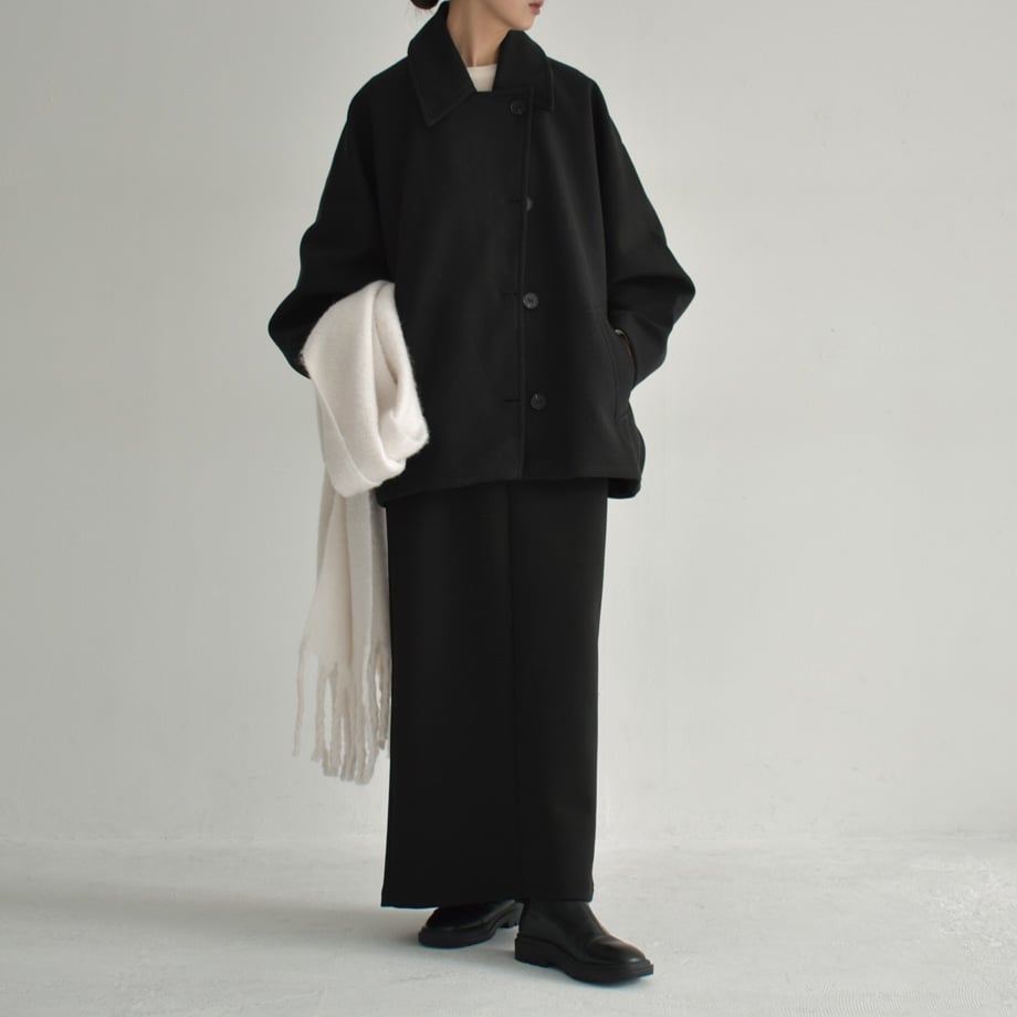 coat-02053 ドルマンスリーブ ミディ コート カーキ ブラック coat-02053 ドルマンスリーブ ミディ コート カーキ ブラック
