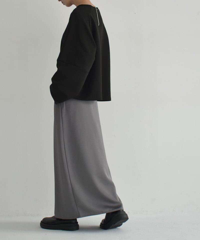 bottoms-02245 サテン ロングスカート グレー ブラウン ブラック bottoms-02245 サテン ロングスカート グレー ブラウン ブラック