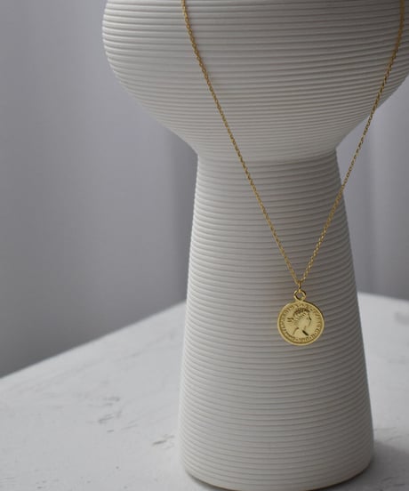 mb-necklace2-02052　SV925　コインネックレス　シルバー925 ゴールド