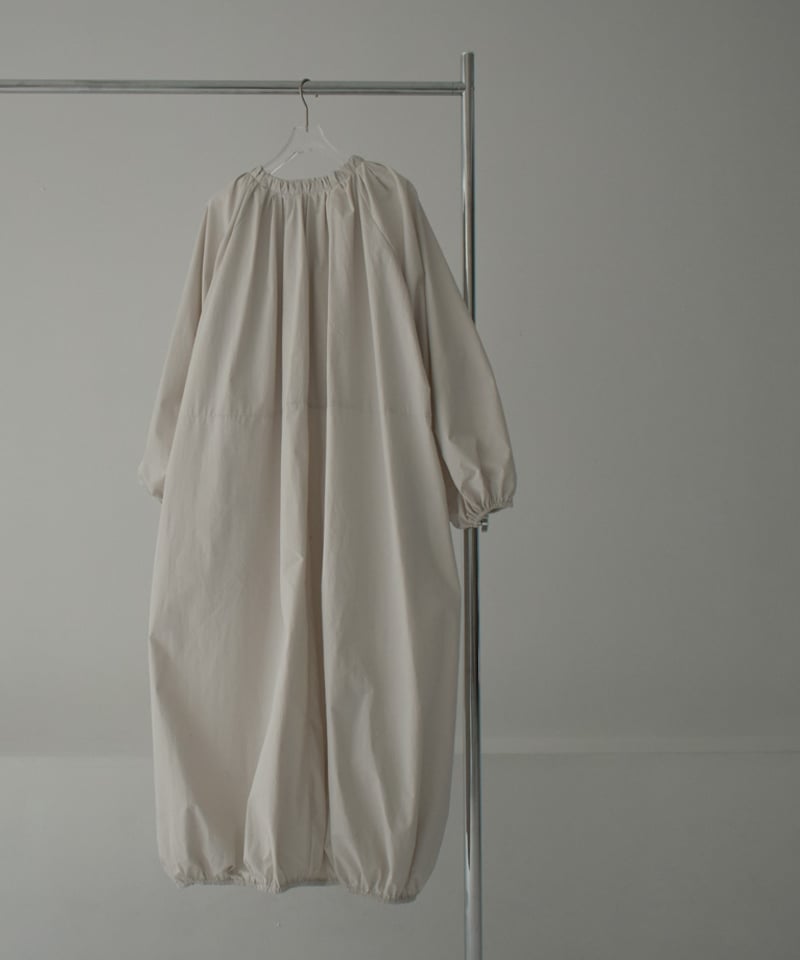 onepiece-12011 ジップギャザー バルーン ワンピース グレージュ onepiece-12011 ジップギャザー バルーン ワンピース グレージュ