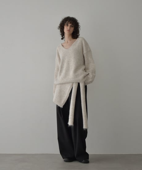 knit-02359　ショルダーニット セット　ベージュ　ライトグレー　ブラウン