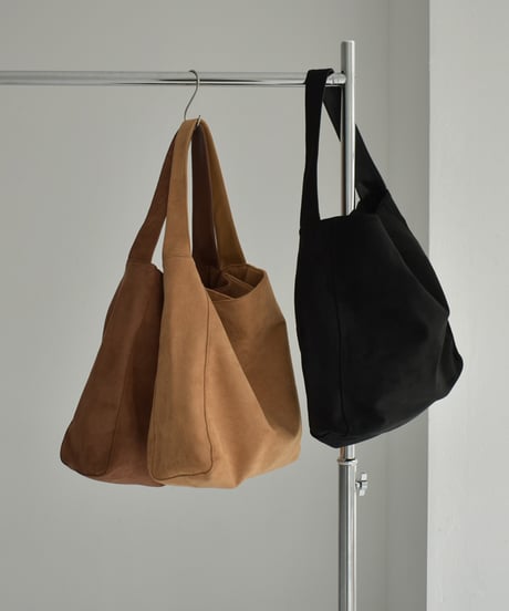 bag2-02658　フェイクスエード ワンショルダー バッグ　ベージュ　ブラウン　ブラック