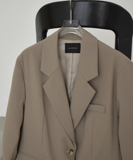 jacket-02028　オーバーサイズ テーラード ジャケット　ベージュ