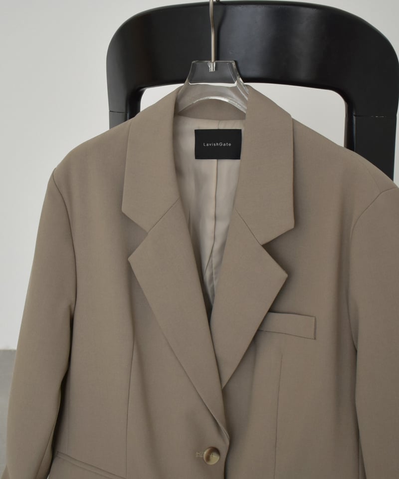 jacket-02028 オーバーサイズ テーラード ジャケット ベージュ | L a v
