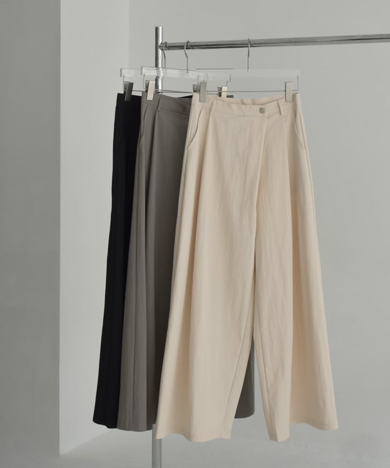 【新品】&エルシー　ツイルタックパンツ 新品】&エルシー ツイルタックパンツ