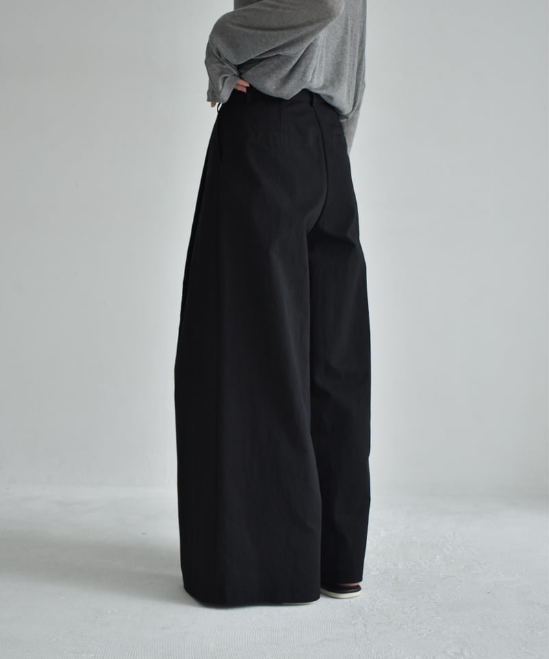 エポカ❕ ハイウエスト　クロップド丈　ワイドパンツ　お値下げ bottoms-02265 ラップウエスト タック ワイドパンツ エクリュ カーキ