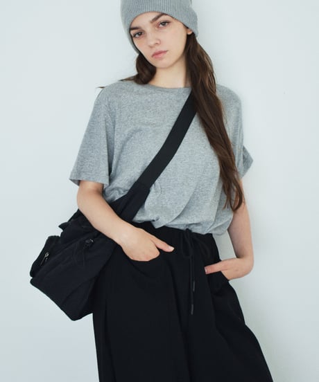 nh-tops-02611　バックステッチ Tシャツ　ホワイト　グレー　ブラック