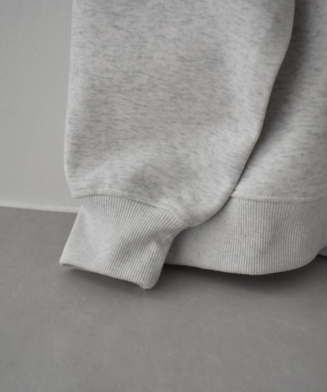 【UNISEX】 tops-02589　"AND WHEN YOU..."  ロゴ プルオーバー　オートミール　ブラック