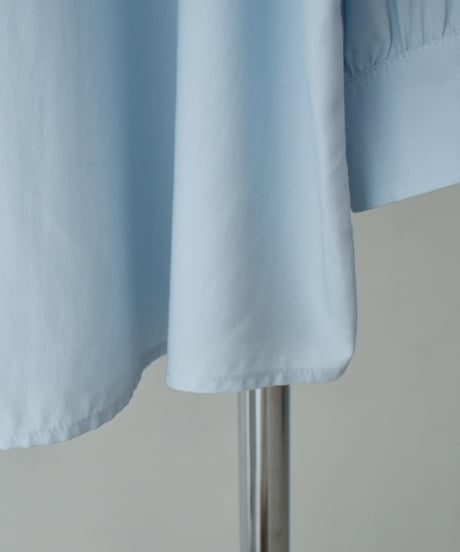 tops-02609　オーバーサイズ ルーズ シャツ　ホワイト　ブルー　ブラック