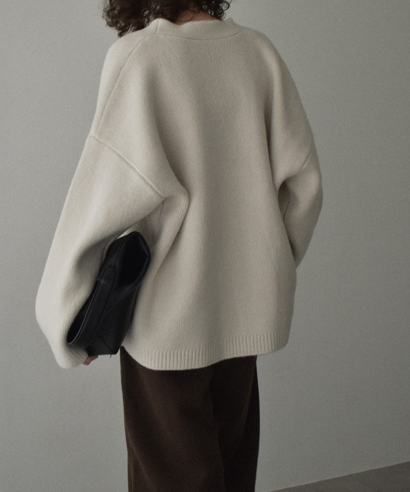 エクリュのみ 12月中旬入荷分 予約販売 knit-02351 オーバーサイズ