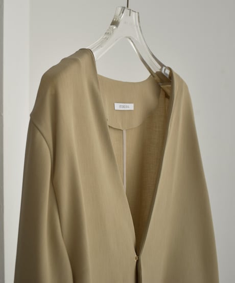 【STUDIO ENUL】jacket-14001　2way オーバーサイズ ジャケット　ベージュ　ブラック