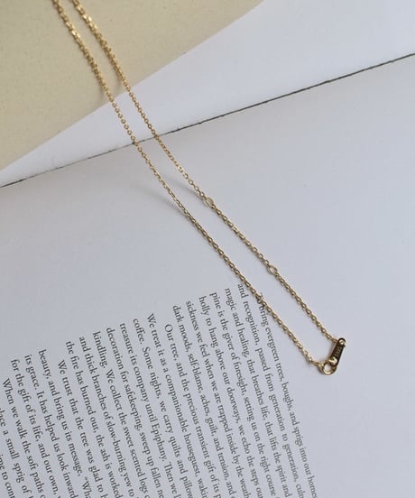 mb-necklace2-02035　Gold plating　SV925 イニシャルネックレス　シルバー925　BOX付き