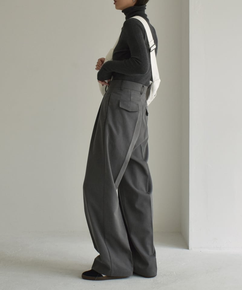 N.HOOLYWOOD タックワイドスラックス gray グレー wide 灰色 WIDE TAPERED EASY SLACKS N.HOOLYWOOD COMPILE│N-HOOLYWOOD.COM