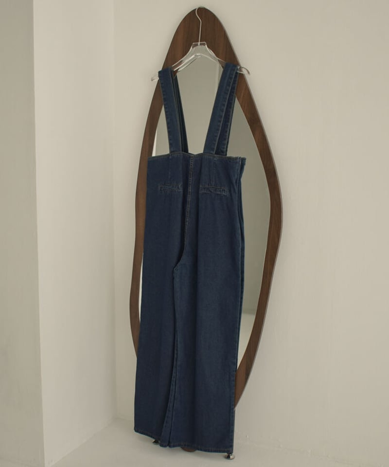 onepiece-02066 ハイウエスト サロペットデニム ブルー | L a v i s