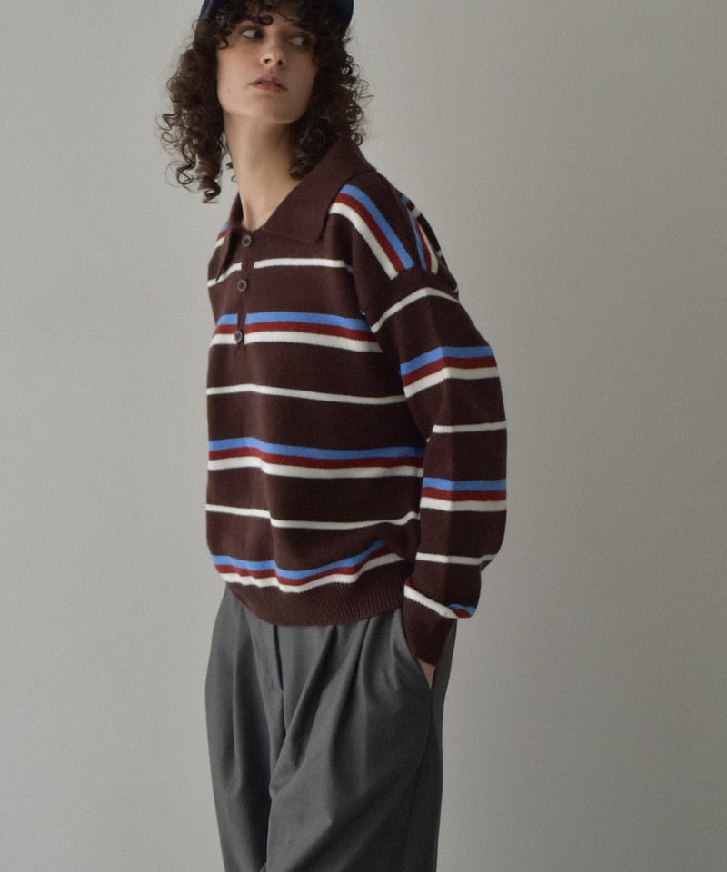 げ*ん様 ESTNATION マルチボーダーポロニット げ*ん様 ESTNATION マルチボーダーポロニット げ*ん様 ESTNATION