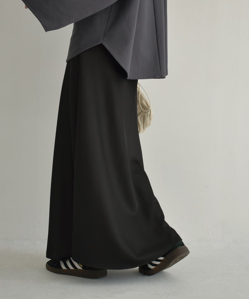 bottoms-12013 サテンロングスカート ブラック | L a v i s h G a bottoms-12013 サテンロングスカート ブラック | L a v i s h G a