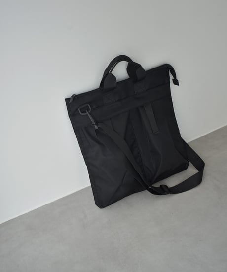 bag2-02666　2way​ スクエア​ ユーティリティバッグ　ブラック