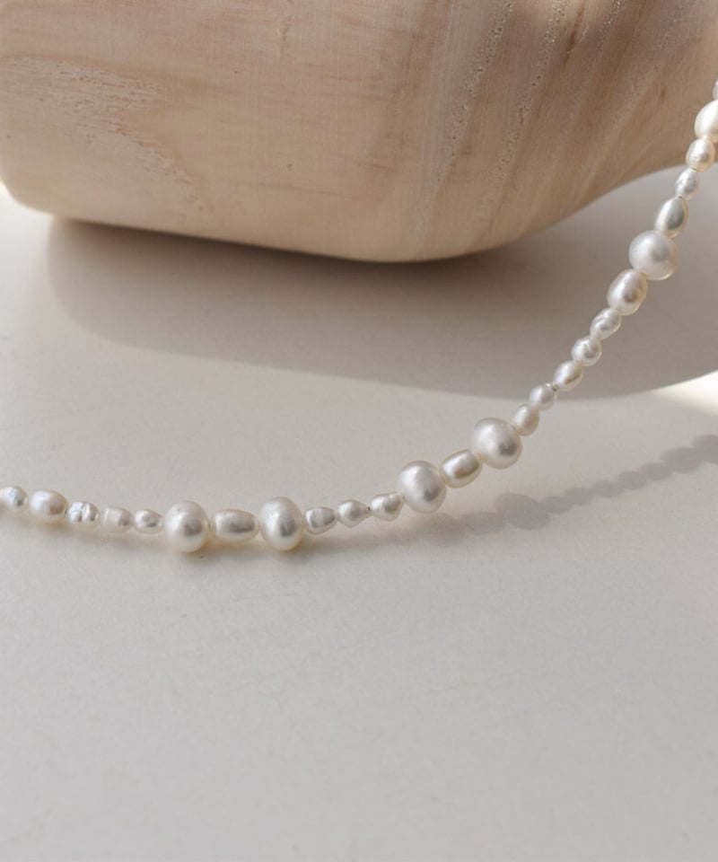 mb-necklace2-02058 ランダム淡水パール マンテルネックレス | L mb-necklace2-02058 ランダム淡水パール マンテルネックレス | L