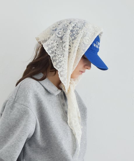 mb-scarf-02004　トライアングル レース スカーフ