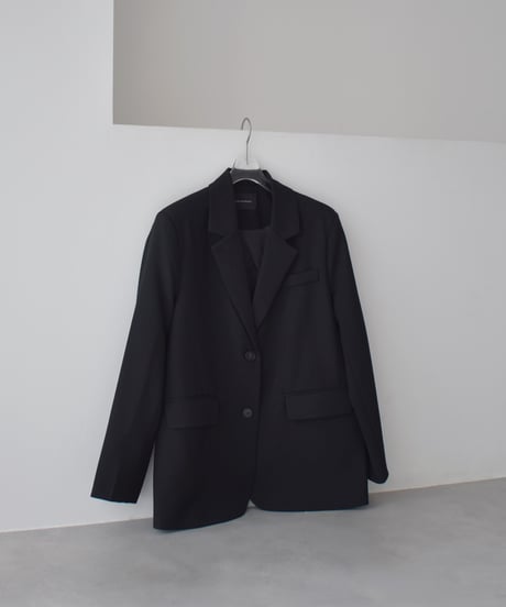 jacket-02029　オーバーサイズ テーラード ジャケット　ブラック
