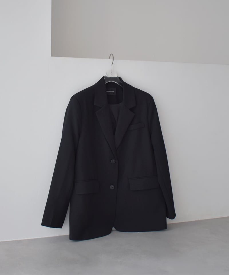 jacket-02029 オーバーサイズ テーラード ジャケット ブラック | L a v