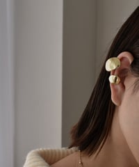 mb-earcuff-02019　コンビオーバル イヤーカフ　シルバー　ゴールド