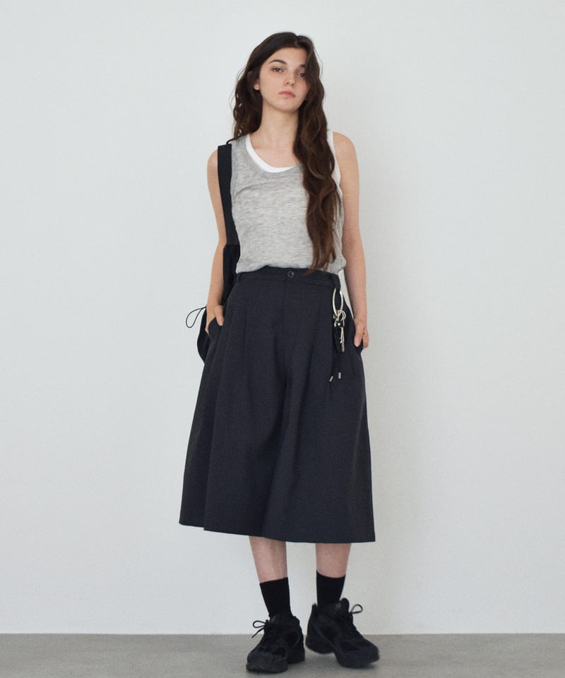 nh-tops-02610 シアー レイヤード タンクトップ セット ブルー グレー