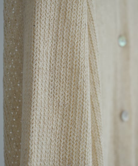 knit-02270　リネン混　サマーニット カーディガン　ベージュ　ブラック　グレー
