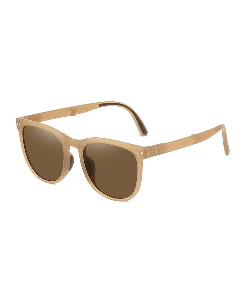 sunglasses-02042 UV400 折りたたみサングラス ベージュ sunglasses-02042 UV400 折りたたみサングラス ベージュ