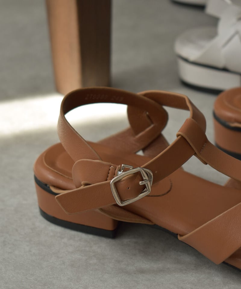 shoes-02154 ストラップ グルカサンダル エクリュ ブラウン shoes-02154 ストラップ グルカサンダル エクリュ ブラウン