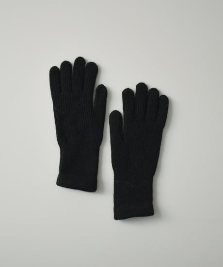 mb-gloves-02013　フィンガースリット ニット グローブ　ベージュ　グレー　マスタード　ブラック