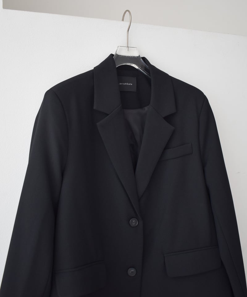 jacket-02029 オーバーサイズ テーラード ジャケット ブラック | L a v