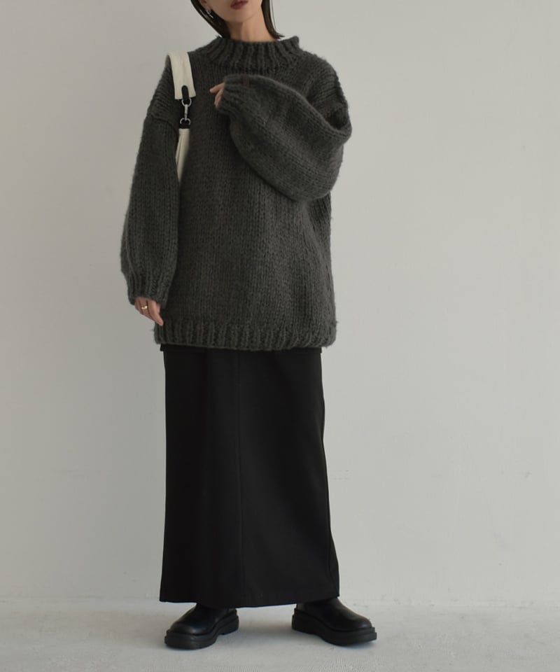 knit-02157 オーバーサイズボリューム ローゲージニット knit-02157 オーバーサイズボリューム ローゲージニット
