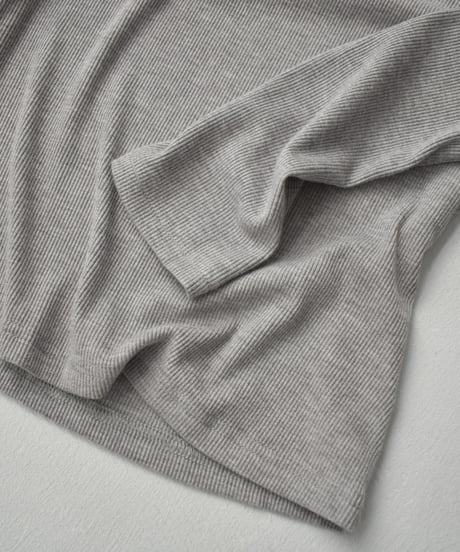 tops-02510　レイヤード ライク トップス　マスタード　グレー