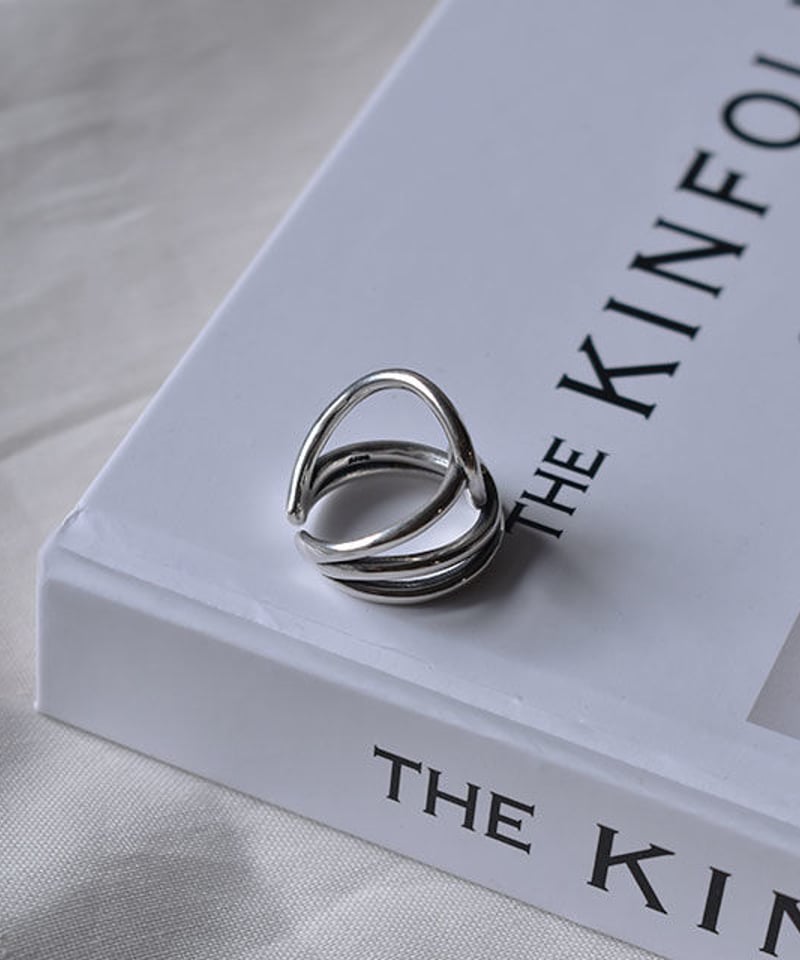 mb-ring2-02113 SV925 ボリュームクロスラインリング シルバー925 |