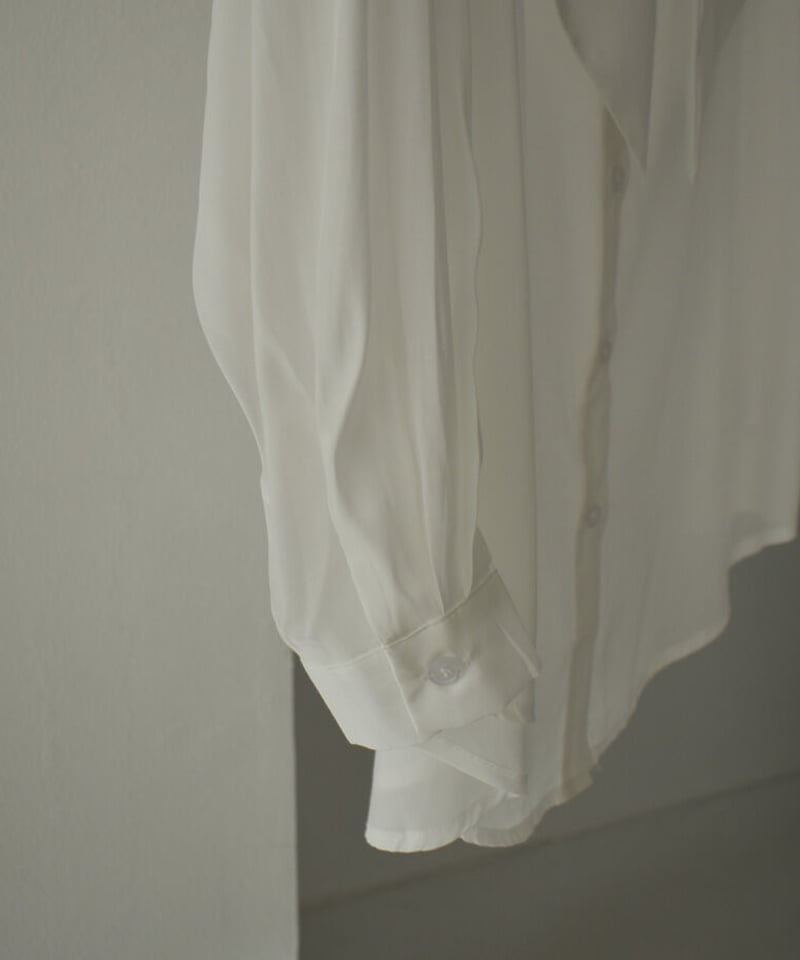 tops-02428 ピューリタンビッグカラーブラウス ホワイト | L