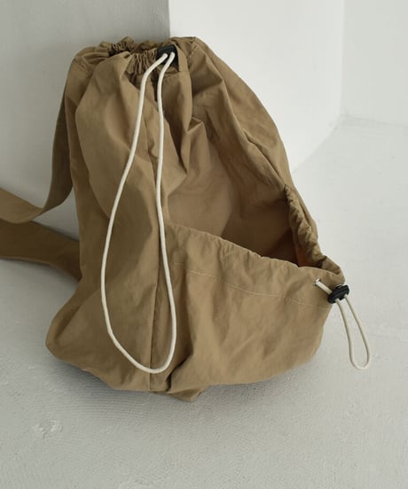 mb-bag2-02627　撥水 ナイロン ボンサックバッグ　グレージュ　モカ　ブラック