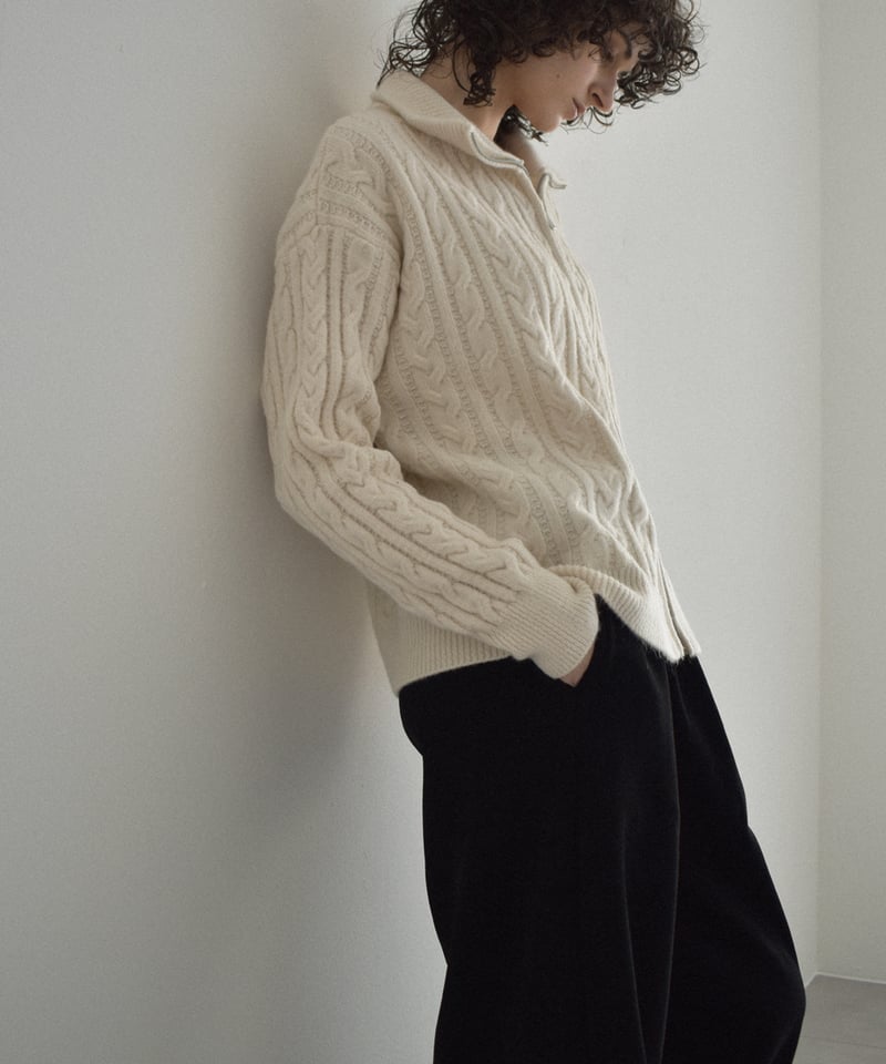 COYSEIO ダークグレー ケーブルニット CATEGORY 1月8日更新 | L