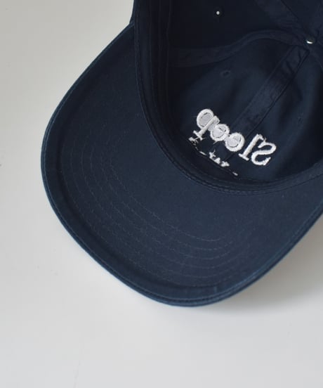 nh-cap-02066 　" Sleep>Work "　メッセージ キャップ　チャコール　ネイビー　ブラック
