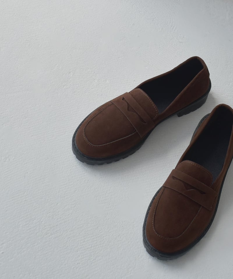 shoes-02174 スエードローファー ブラウン | L a v i s h G a t e