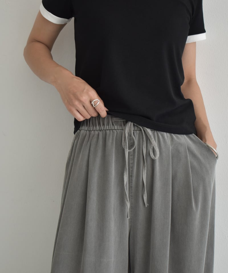 ★ココっちです★ シヤルレ　パンツ　M グレー・ブルーグレー　２点 bottoms-02291 イージータック ワイド パンツ グレー ブルー | L