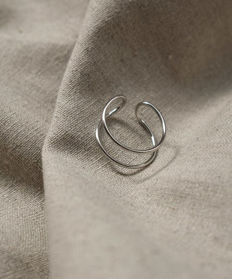 mb-earcuff-02007　SV925　２連イヤーカフ　シルバー925