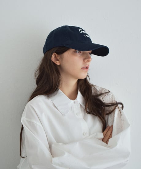nh-cap-02066 　" Sleep>Work "　メッセージ キャップ　チャコール　ネイビー　ブラック