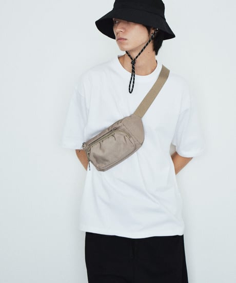 nh-bag2-02681U　フロントポケット ウエストポーチ　ベージュ　ネイビー　ブラック