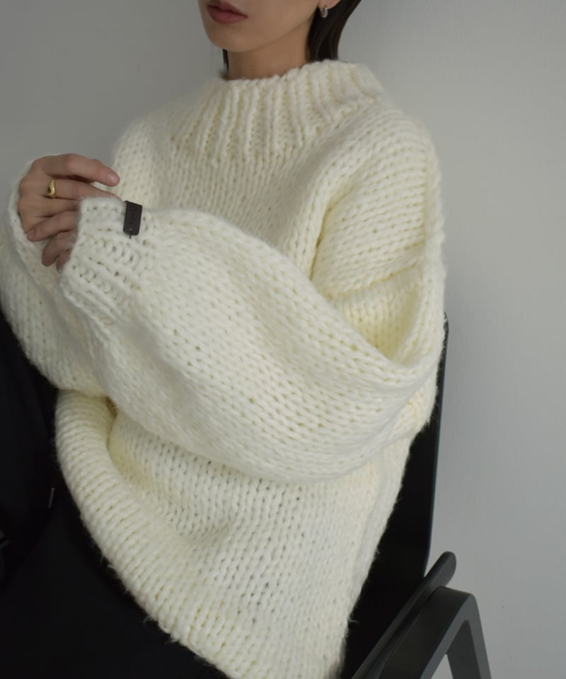knit-02157 オーバーサイズボリューム ローゲージニット