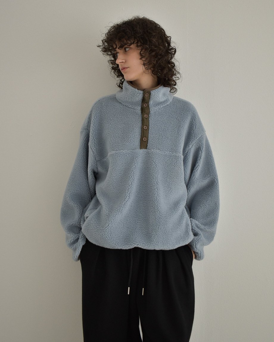 ブルーのみ 2月上旬〜中旬入荷分 予約販売 tops-02579 ハーフボタン